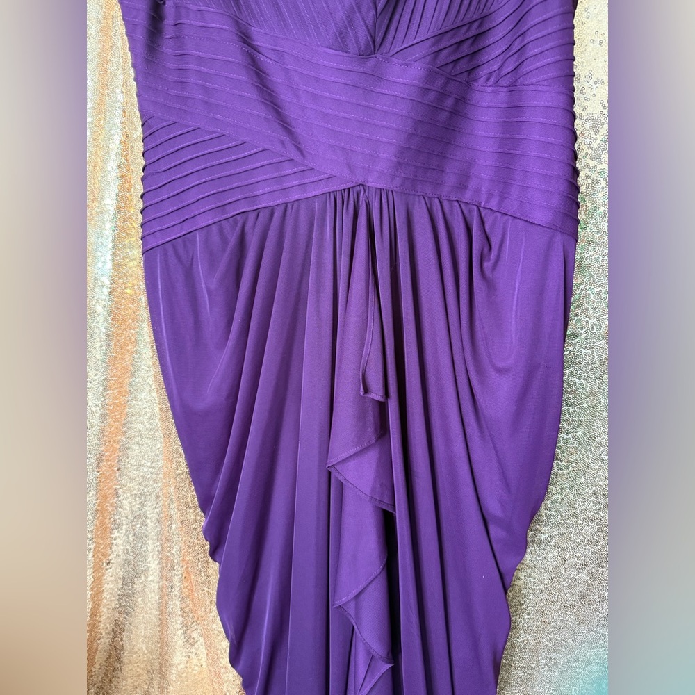 Adrianna Papell Rich Purple Dress - Picture 7 of 8
